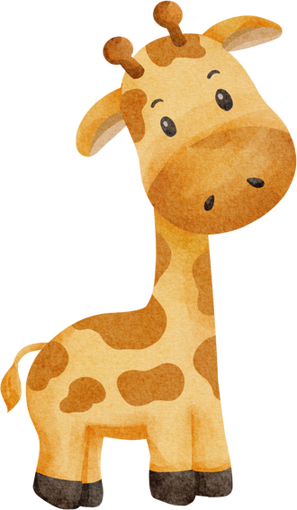 cute giraffe watercolor